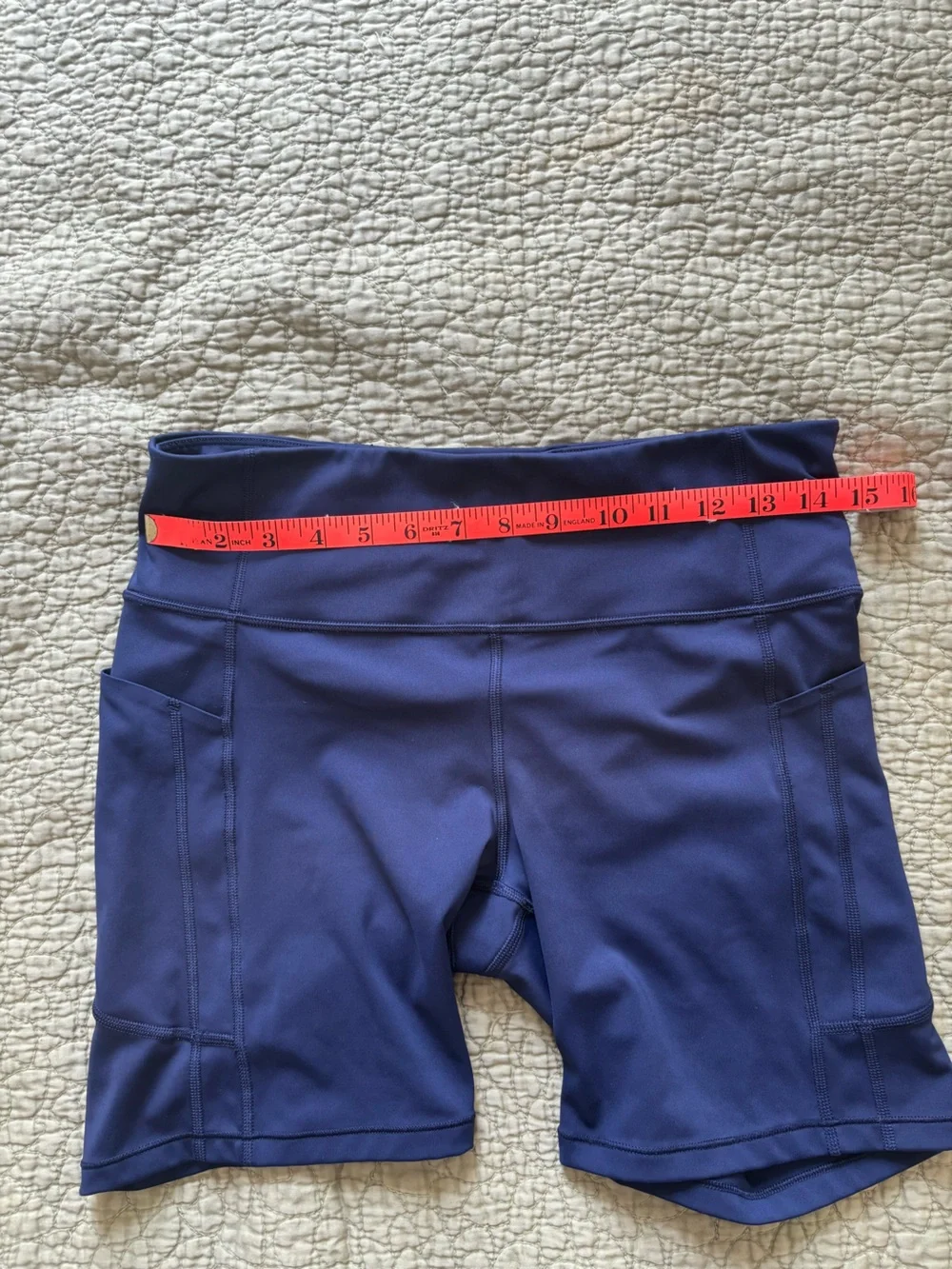 Athleta Navy Ultimate Stash II 7” Short L - Picture 7 of 11